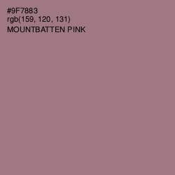 #9F7883 - Mountbatten Pink Color Image