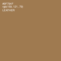 #9F794F - Leather Color Image