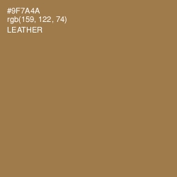 #9F7A4A - Leather Color Image