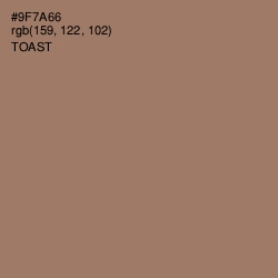 #9F7A66 - Toast Color Image