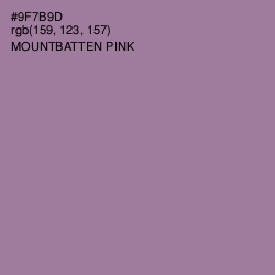 #9F7B9D - Mountbatten Pink Color Image