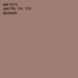 #9F7C73 - Bazaar Color Image