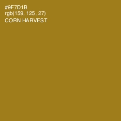 #9F7D1B - Corn Harvest Color Image