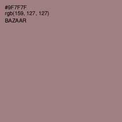 #9F7F7F - Bazaar Color Image