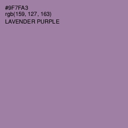 #9F7FA3 - Lavender Purple Color Image