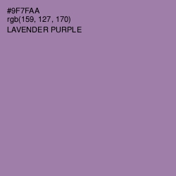 #9F7FAA - Lavender Purple Color Image