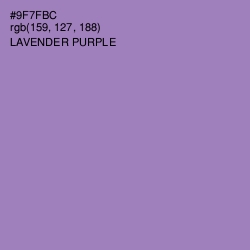 #9F7FBC - Lavender Purple Color Image