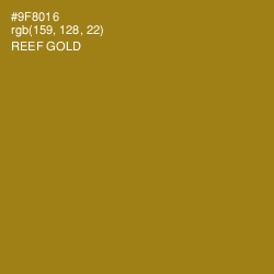 #9F8016 - Reef Gold Color Image