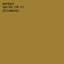 #9F8033 - Sycamore Color Image