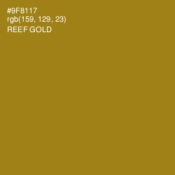 #9F8117 - Reef Gold Color Image