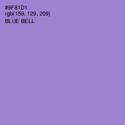 #9F81D1 - Blue Bell Color Image