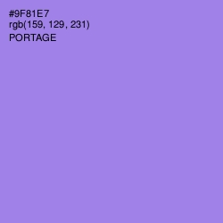 #9F81E7 - Portage Color Image