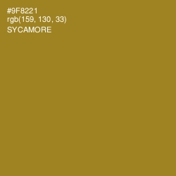 #9F8221 - Sycamore Color Image