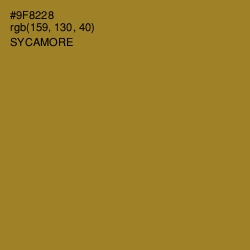 #9F8228 - Sycamore Color Image