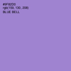 #9F82D0 - Blue Bell Color Image