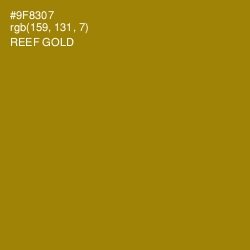 #9F8307 - Reef Gold Color Image