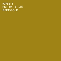 #9F8315 - Reef Gold Color Image