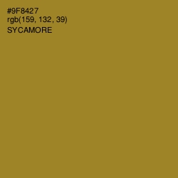 #9F8427 - Sycamore Color Image
