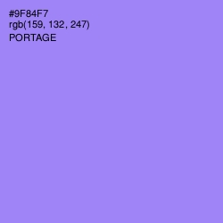 #9F84F7 - Portage Color Image