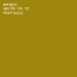 #9F860C - Reef Gold Color Image