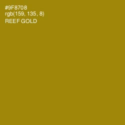 #9F8708 - Reef Gold Color Image