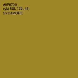 #9F8729 - Sycamore Color Image