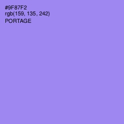 #9F87F2 - Portage Color Image