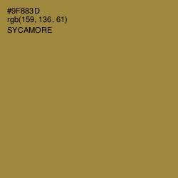 #9F883D - Sycamore Color Image