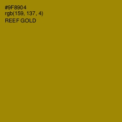 #9F8904 - Reef Gold Color Image