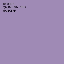 #9F89B5 - Manatee Color Image