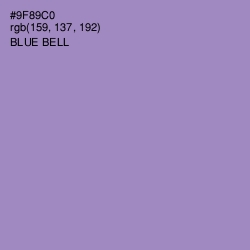 #9F89C0 - Blue Bell Color Image
