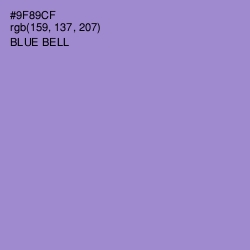 #9F89CF - Blue Bell Color Image