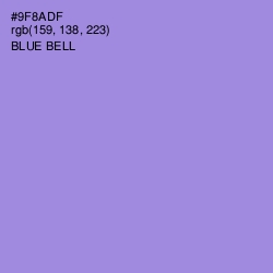 #9F8ADF - Blue Bell Color Image