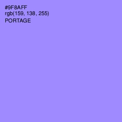 #9F8AFF - Portage Color Image