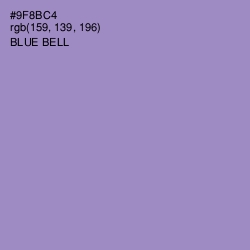 #9F8BC4 - Blue Bell Color Image