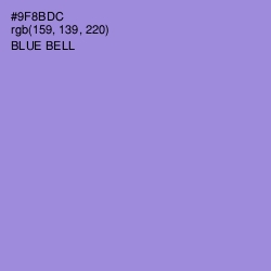 #9F8BDC - Blue Bell Color Image