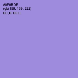 #9F8BDE - Blue Bell Color Image