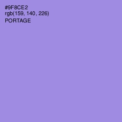 #9F8CE2 - Portage Color Image