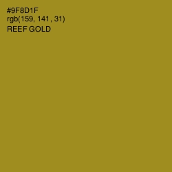 #9F8D1F - Reef Gold Color Image