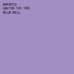 #9F8FC3 - Blue Bell Color Image