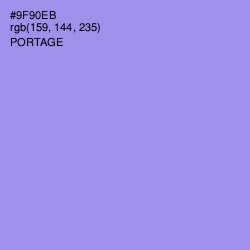 #9F90EB - Portage Color Image