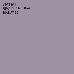 #9F91A4 - Manatee Color Image