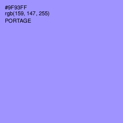 #9F93FF - Portage Color Image