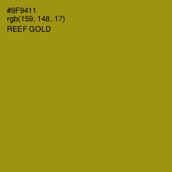 #9F9411 - Reef Gold Color Image