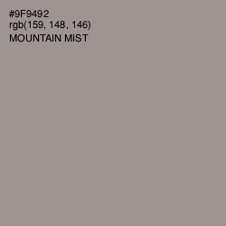 #9F9492 - Mountain Mist Color Image