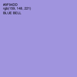 #9F94DD - Blue Bell Color Image