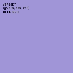 #9F95D7 - Blue Bell Color Image