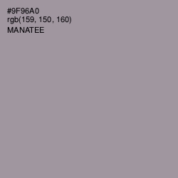 #9F96A0 - Manatee Color Image