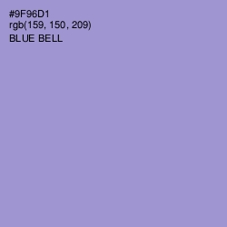 #9F96D1 - Blue Bell Color Image