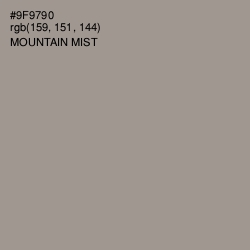 #9F9790 - Mountain Mist Color Image